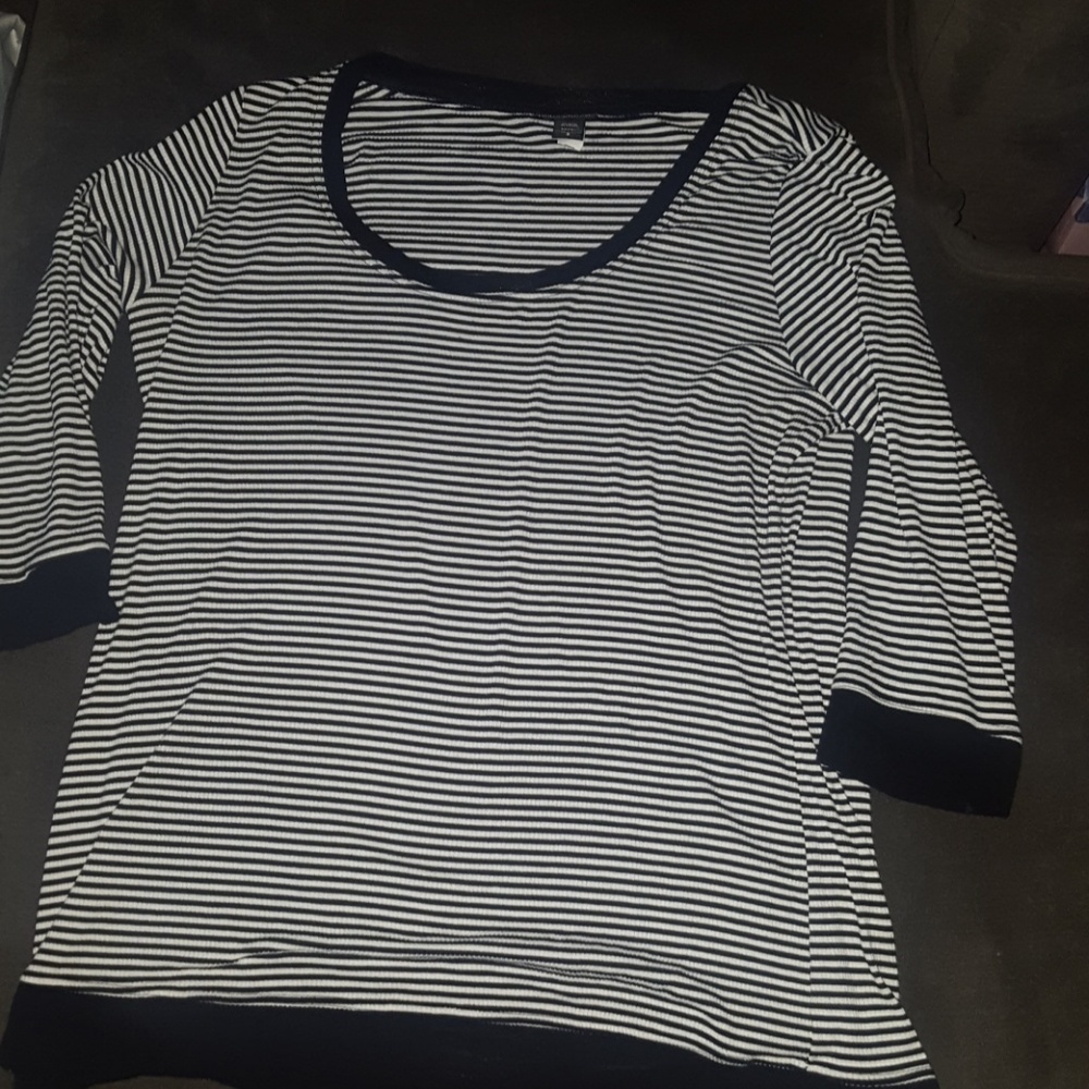 Black and white striped shirt